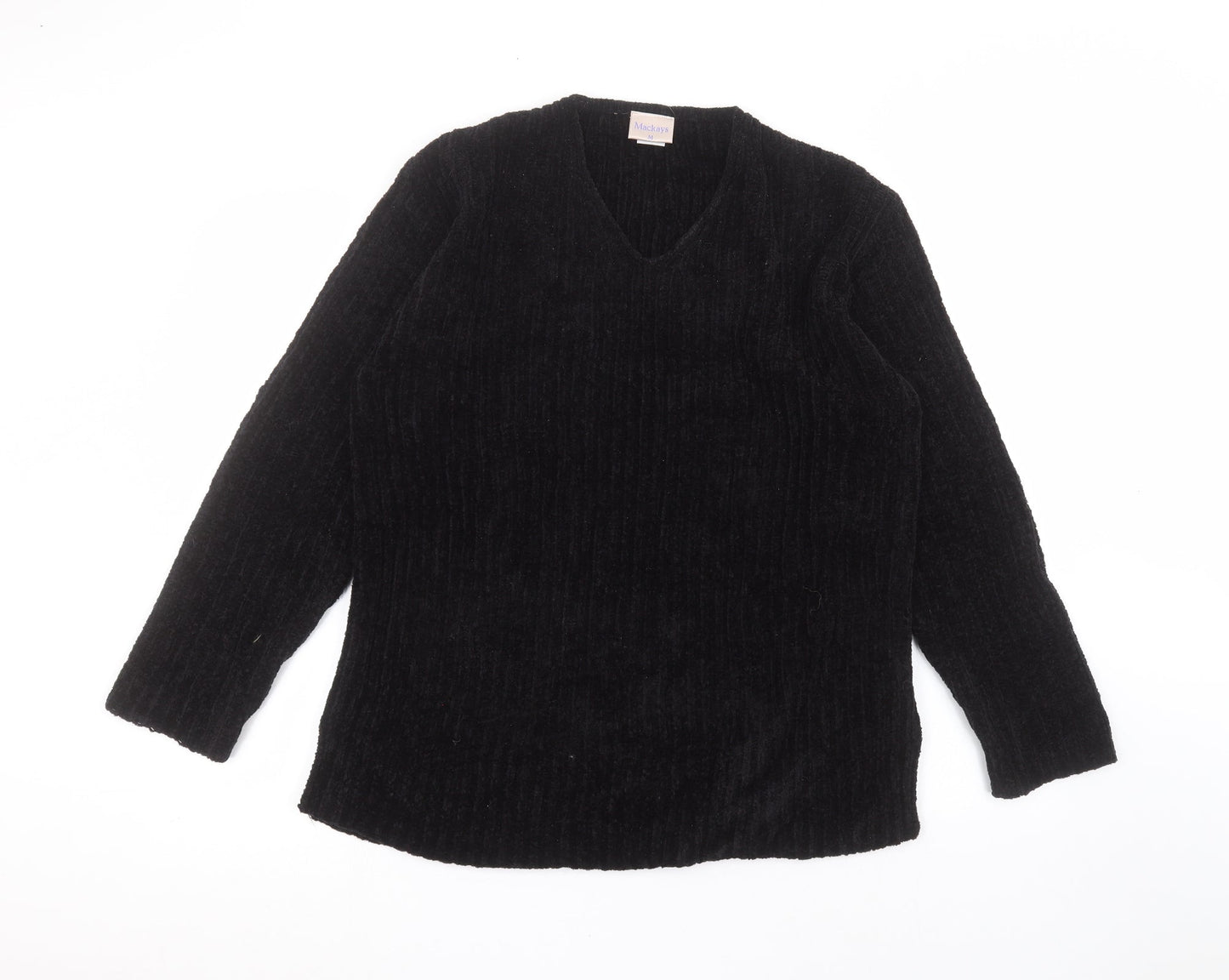 Womens UK Size M mackays Black Pullover Jumper