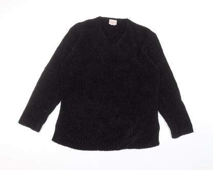 Womens UK Size M mackays Black Pullover Jumper