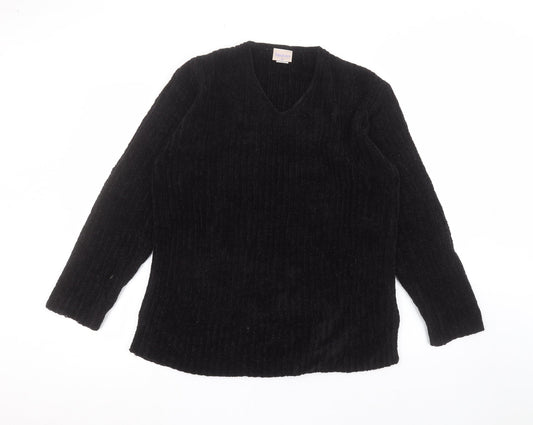 Womens UK Size M mackays Black Pullover Jumper