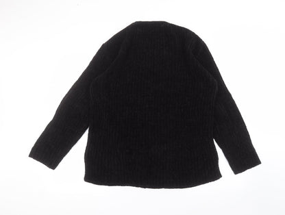 Womens UK Size M mackays Black Pullover Jumper