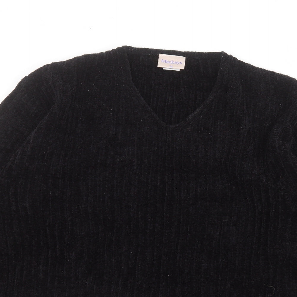 Womens UK Size M mackays Black Pullover Jumper
