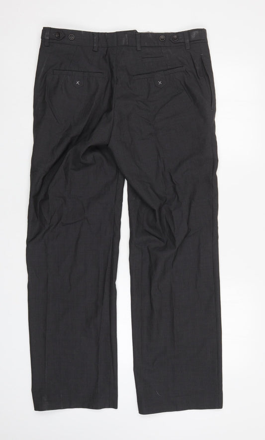 Womens UK Size 35 in Preworn Regular Fit  Grey Trousers