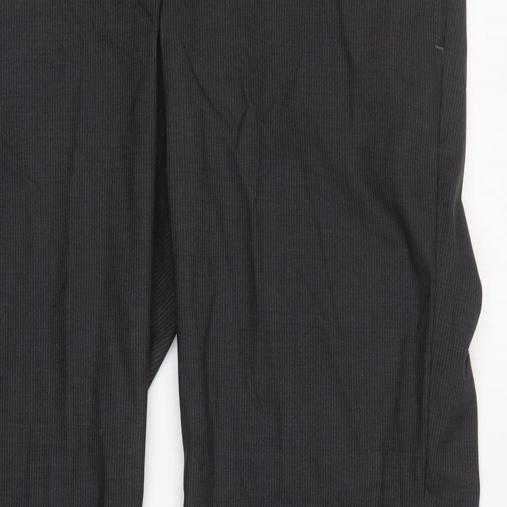 Womens UK Size 35 in Preworn Regular Fit  Grey Trousers
