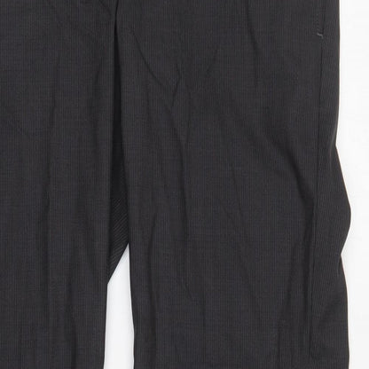 Womens UK Size 35 in Preworn Regular Fit  Grey Trousers