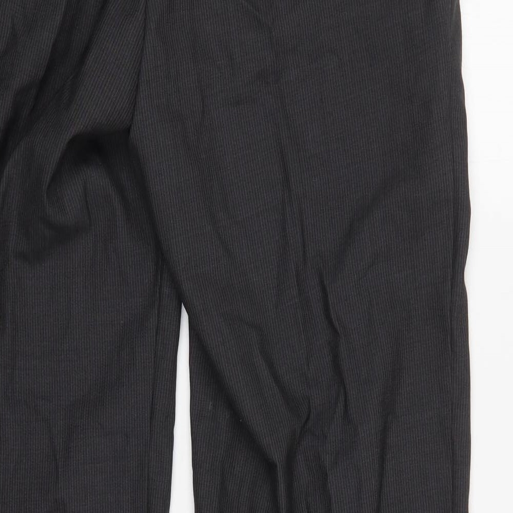 Womens UK Size 35 in Preworn Regular Fit  Grey Trousers