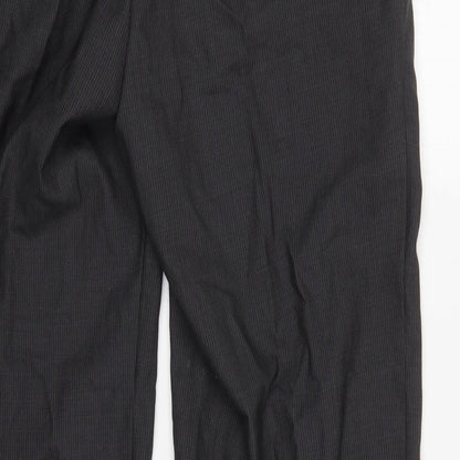 Womens UK Size 35 in Preworn Regular Fit  Grey Trousers