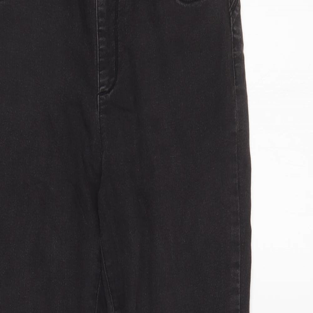 Denim & Co. Womens Black   Tapered Jeans Size 14 L29 in
