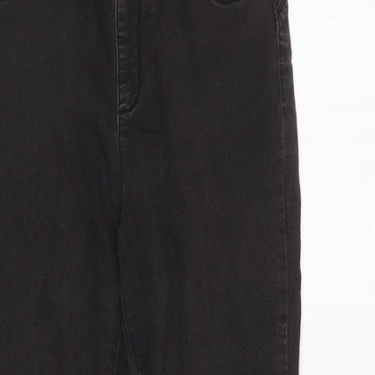 Denim & Co. Womens Black   Tapered Jeans Size 14 L29 in