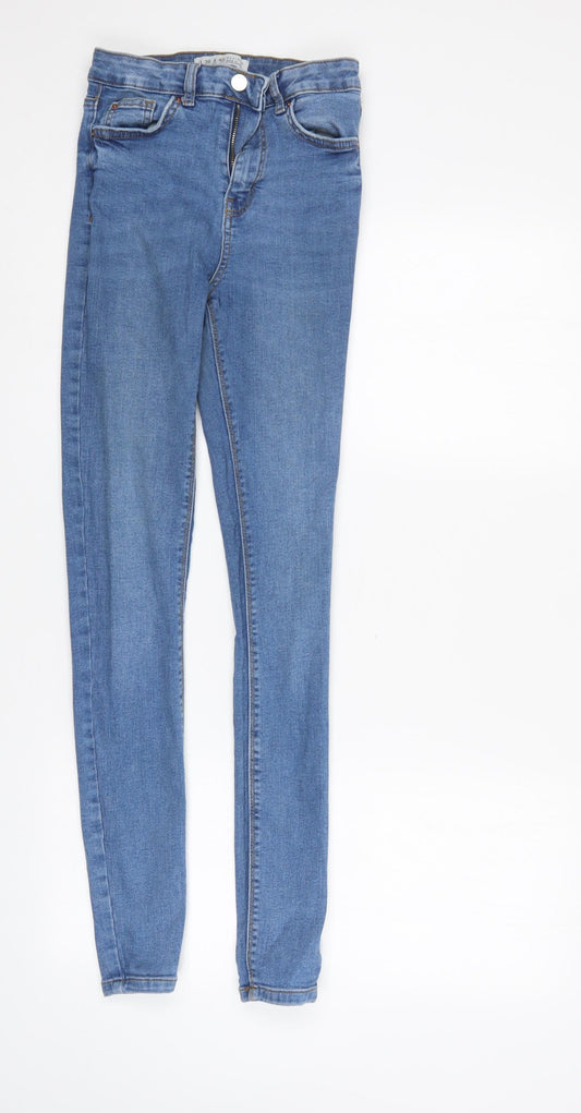 Denim & Co. Womens Blue   Tapered Jeans Size 8 L29 in