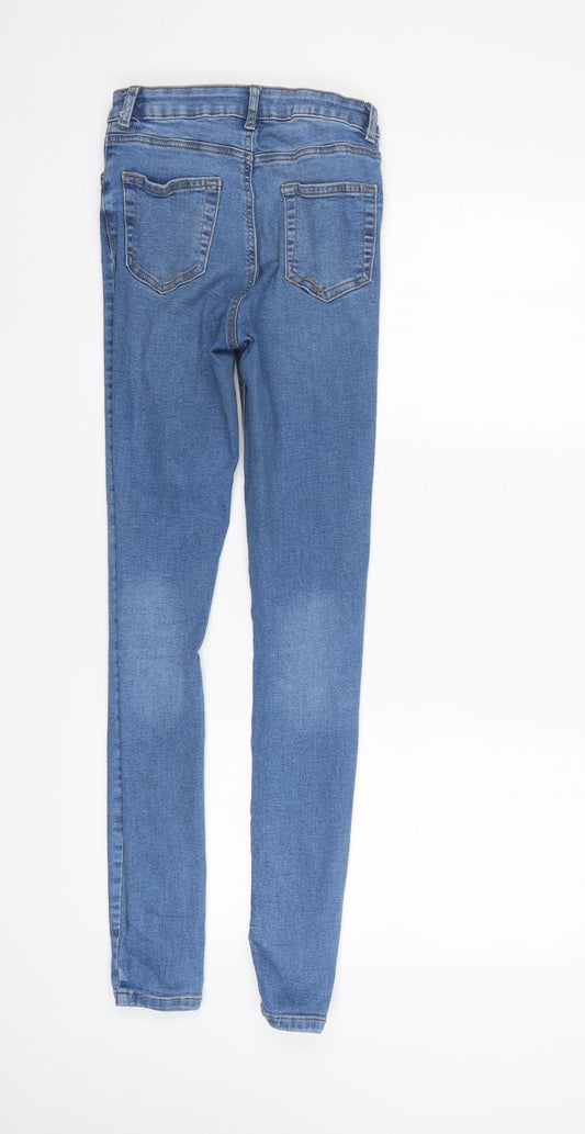 Denim & Co. Womens Blue   Tapered Jeans Size 8 L29 in