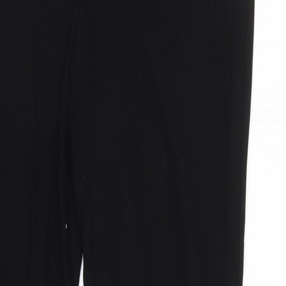 Womens UK Size 12 M&S Regular Fit  Black Trousers