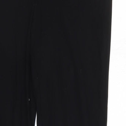 Womens UK Size 12 M&S Regular Fit  Black Trousers