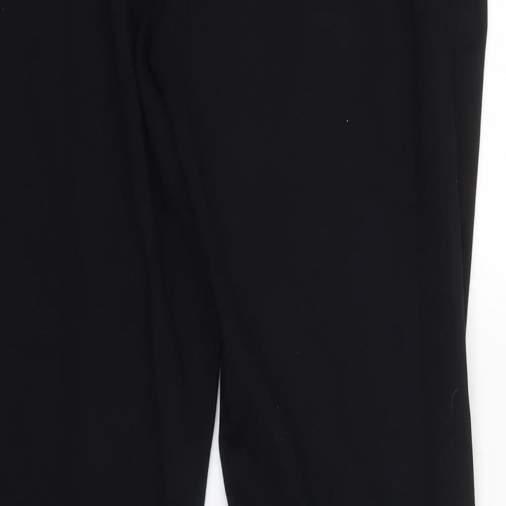 Womens UK Size 12 M&S Regular Fit  Black Trousers