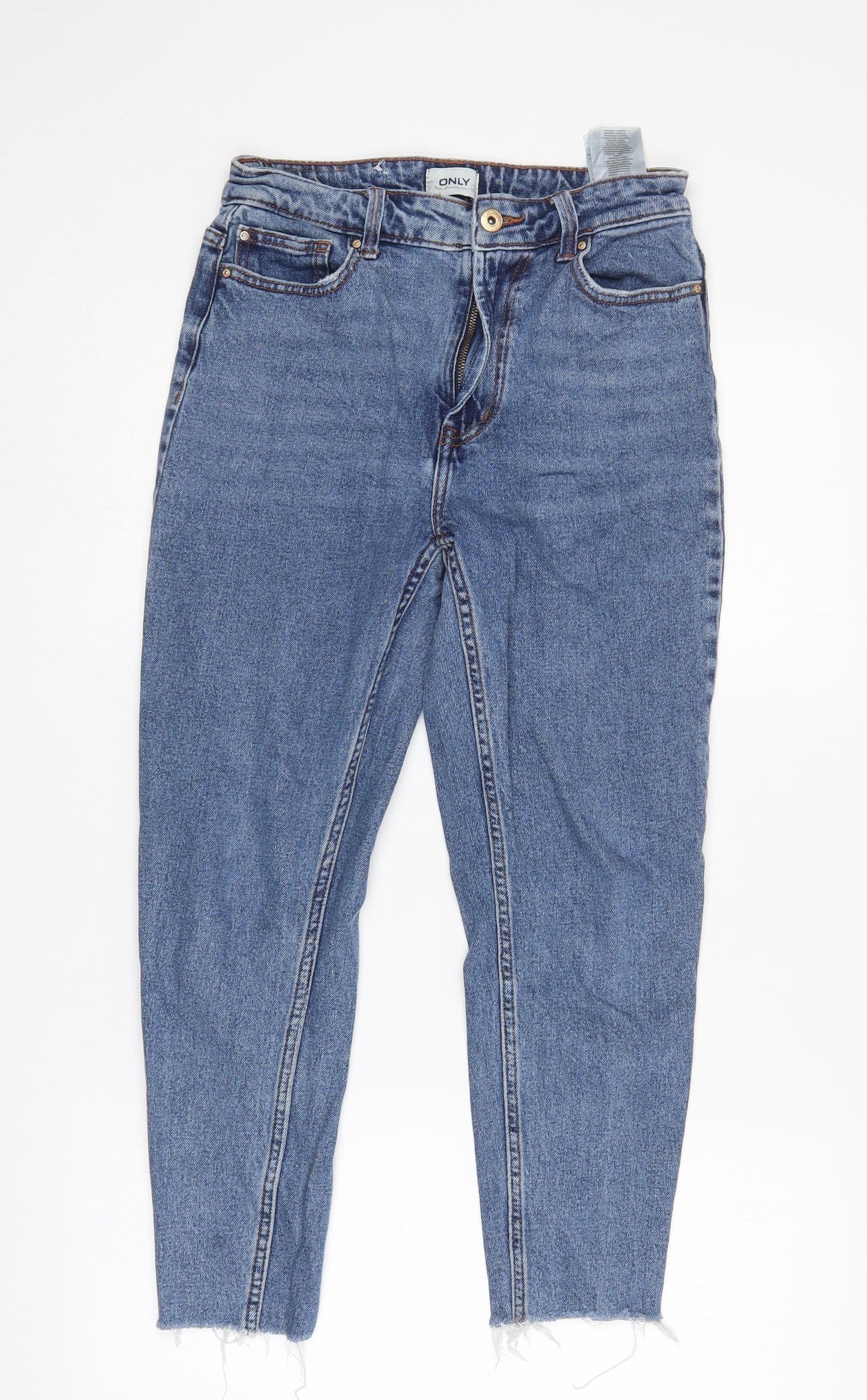 Mens UK Size 28 Only Regular Fit Cropped Blue Jeans