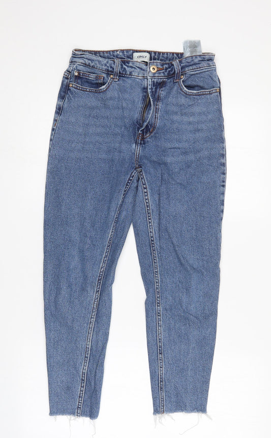 Mens UK Size 28 Only Regular Fit Cropped Blue Jeans