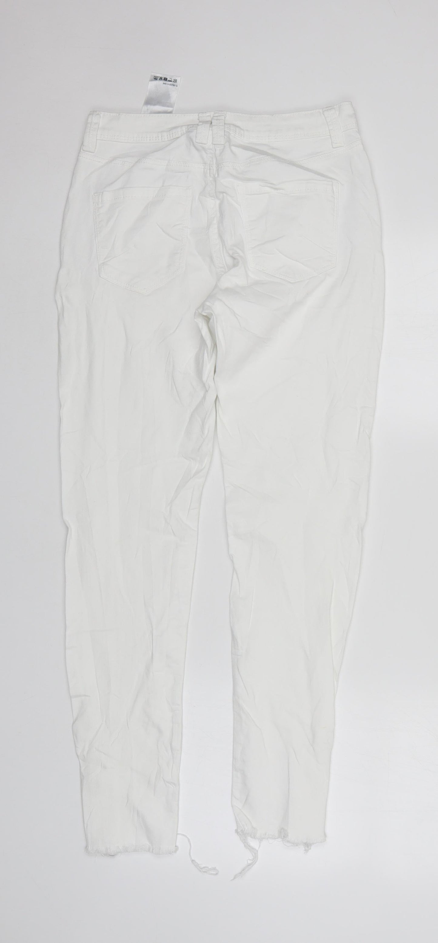 Yessica Womens White   Skinny Jeans Size 6 L28 in