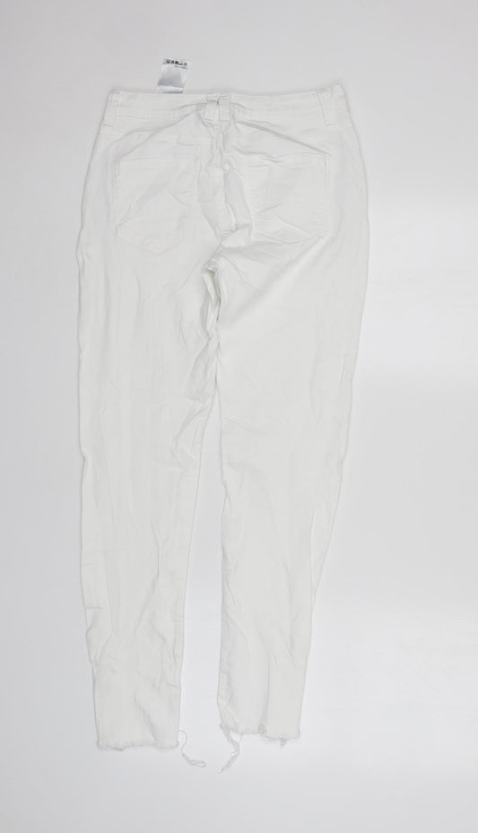 Yessica Womens White   Skinny Jeans Size 6 L28 in
