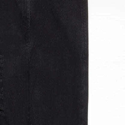 NEXT Womens Black   Skinny Jeans Size 12 L28 in