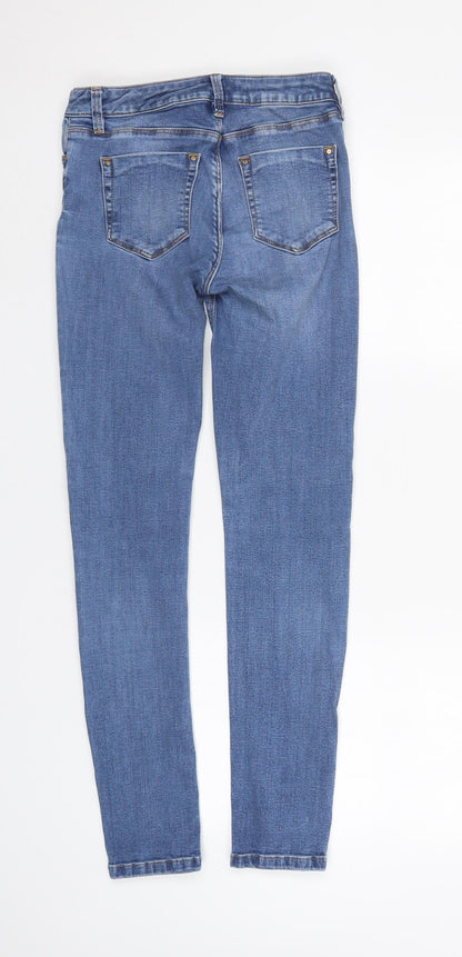 Womens UK Size 10 Waredenim Regular Fit Straight Blue Jeans