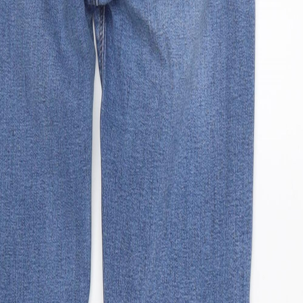 Womens UK Size 10 Waredenim Regular Fit Straight Blue Jeans