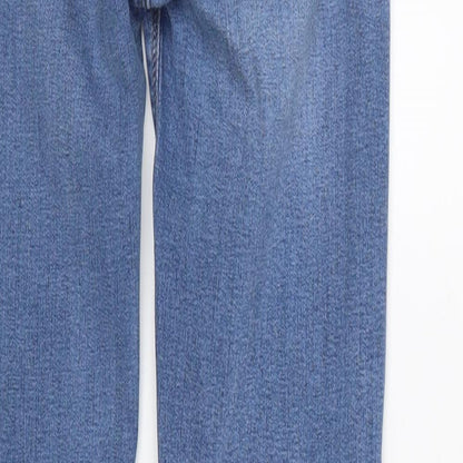 Womens UK Size 10 Waredenim Regular Fit Straight Blue Jeans