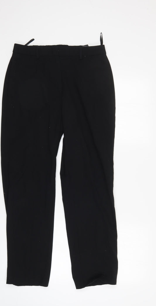 M&S Womens Black   Trousers  Size 10 L28 in