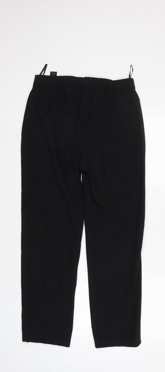 M&S Womens Black   Trousers  Size 10 L28 in