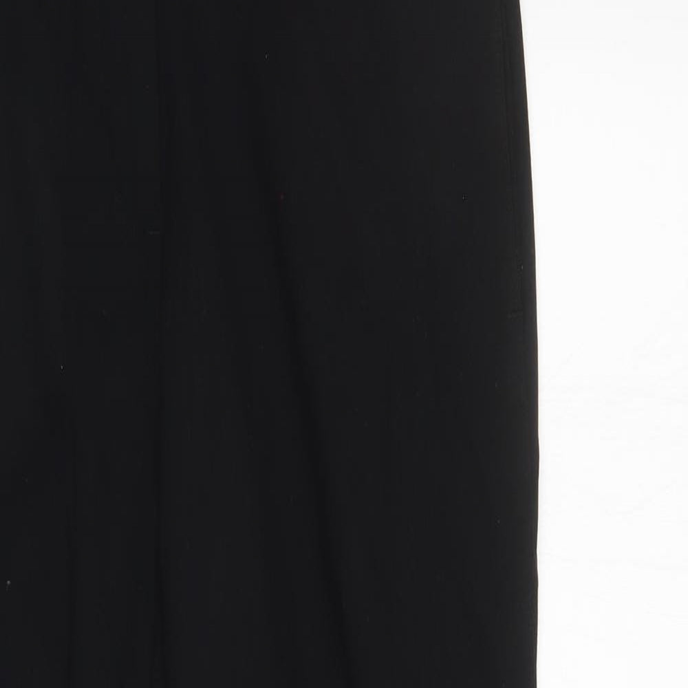 M&S Womens Black   Trousers  Size 10 L28 in