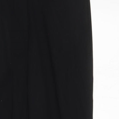 M&S Womens Black   Trousers  Size 10 L28 in