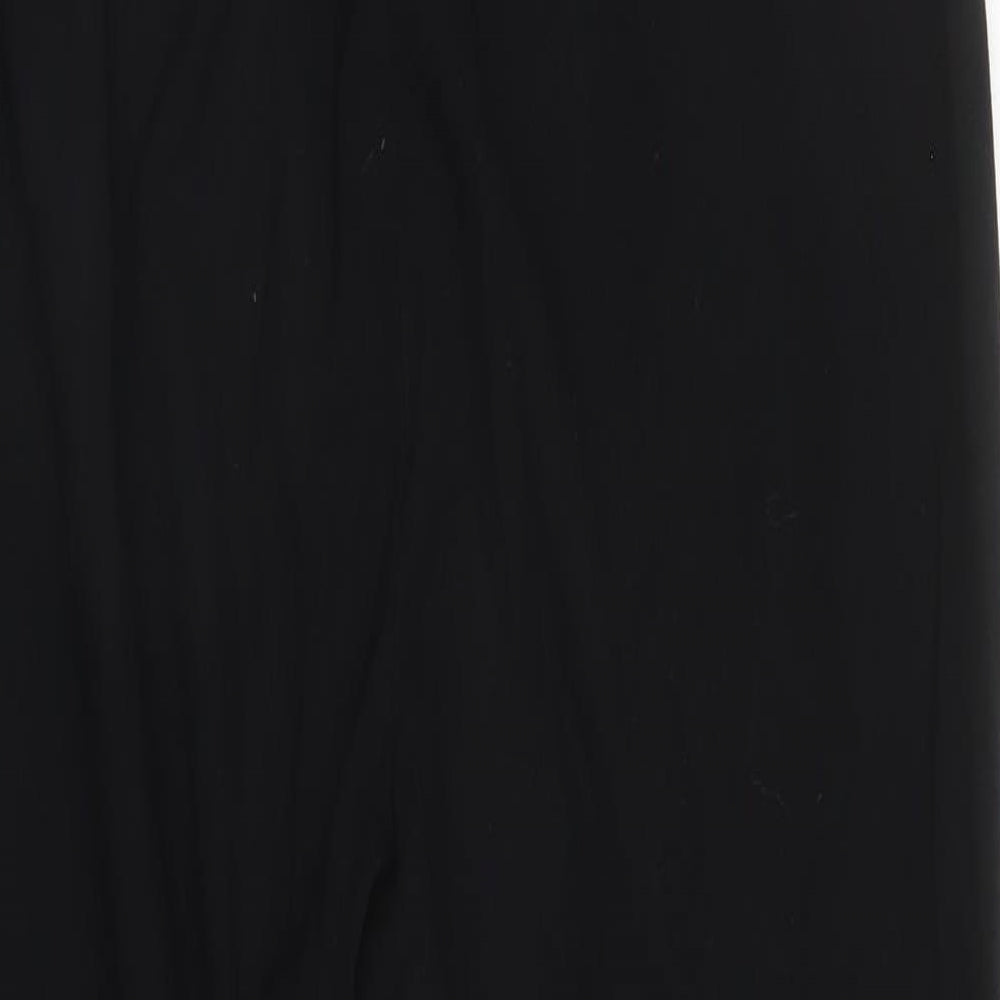 M&S Womens Black   Trousers  Size 10 L28 in