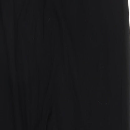 M&S Womens Black   Trousers  Size 10 L28 in