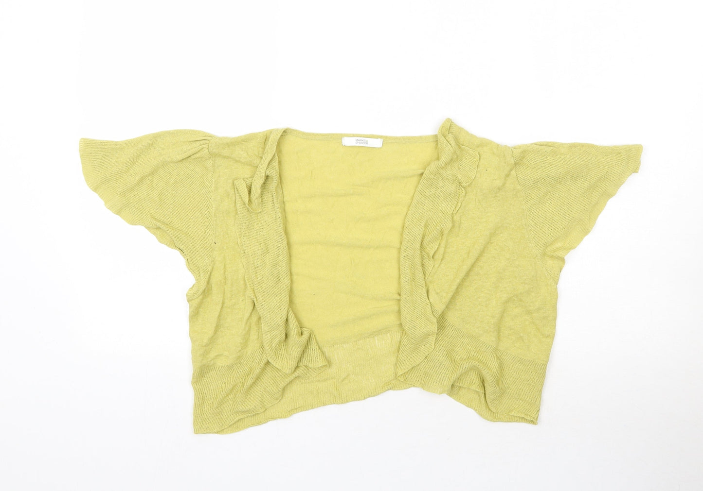 Womens UK Size M Marks and Spencer Green Cardigan Jumper