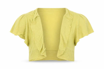 Front view of Marks & Spencer women’s green knit cardigan jumper, size M