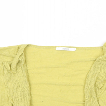 Womens UK Size M Marks and Spencer Green Cardigan Jumper