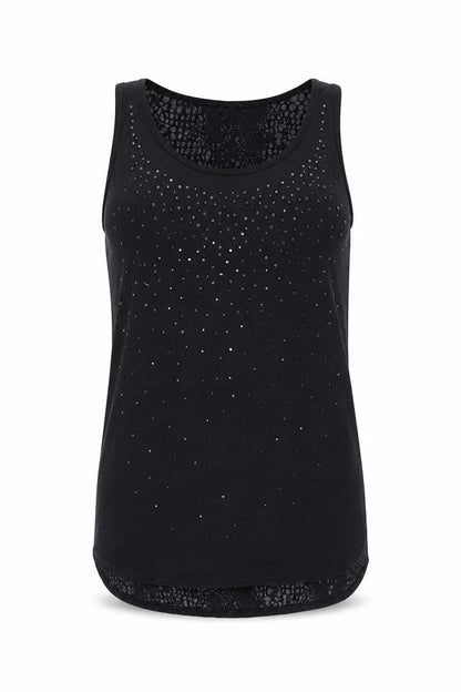 Womens UK Size 10 NEXT Black Basic Tank