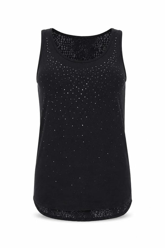 Womens UK Size 10 NEXT Black Basic Tank