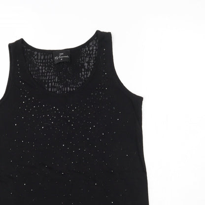 Womens UK Size 10 NEXT Black Basic Tank