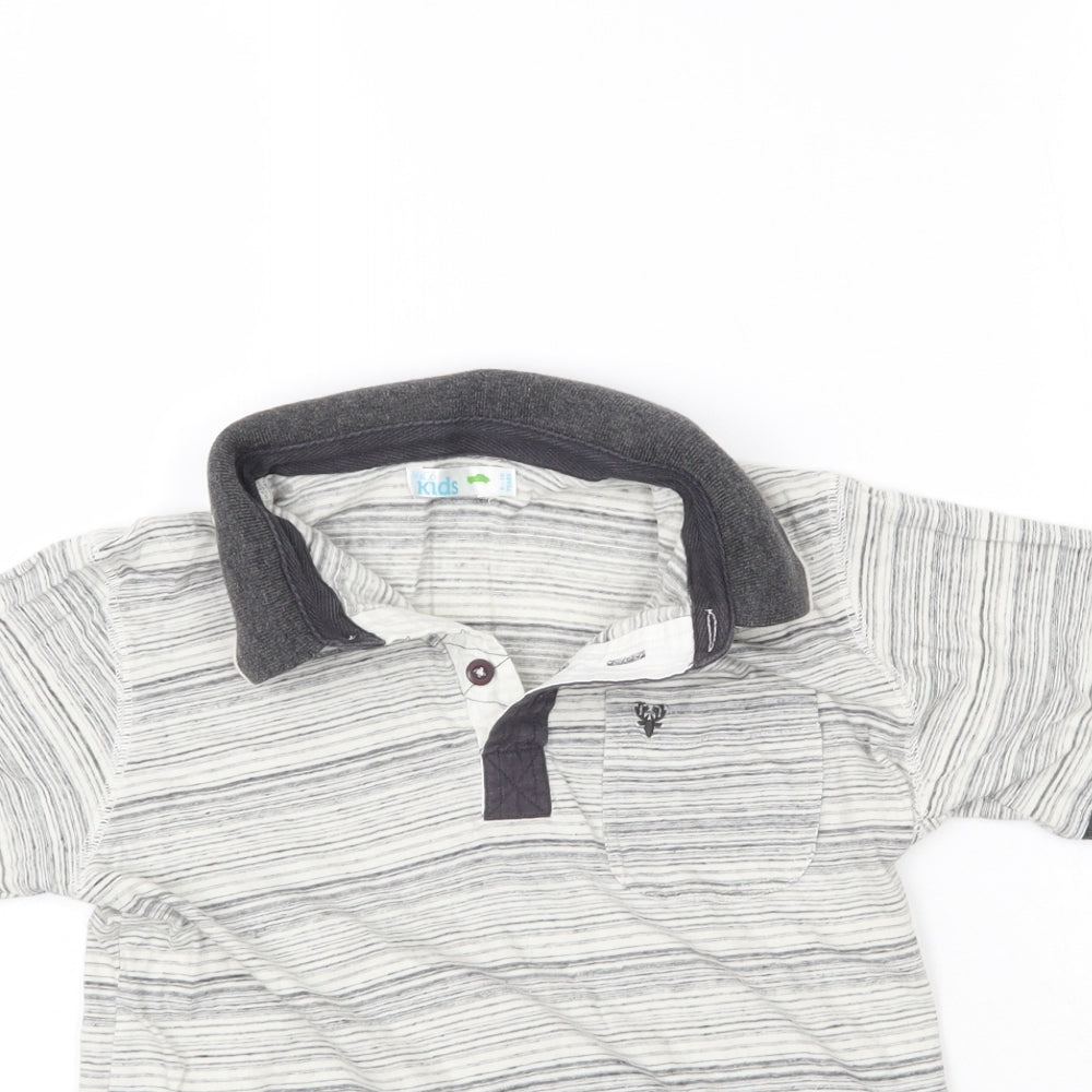 M&Co Boys Grey   Basic Polo Size 9-10 Years