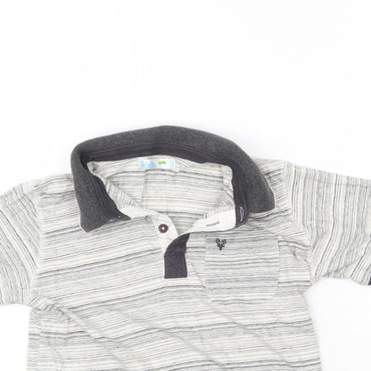 M&Co Boys Grey   Basic Polo Size 9-10 Years