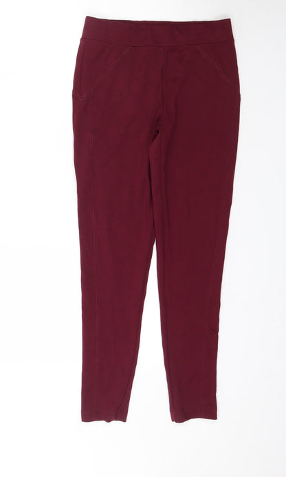 Womens UK Size 8 New Look   Red Leggings