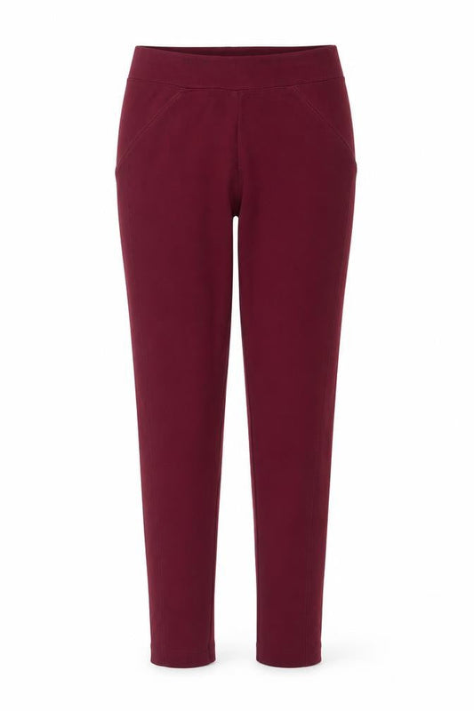 Front view of New Look women’s red leggings, size UK 8, 28-inch leg