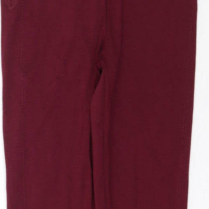 Womens UK Size 8 New Look   Red Leggings