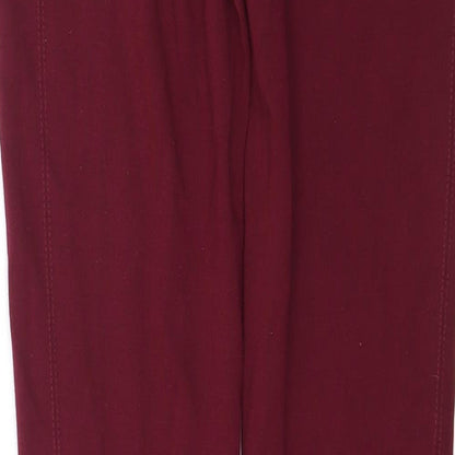 Womens UK Size 8 New Look   Red Leggings