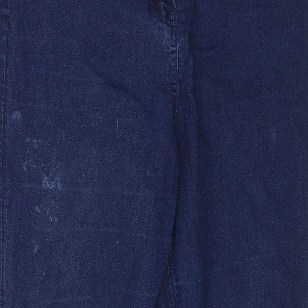 Womens UK Size 14 Preworn Regular Fit Skinny Blue Jeans