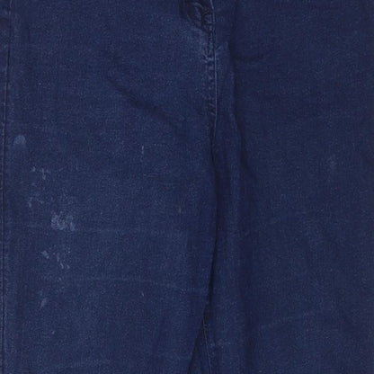 Womens UK Size 14 Preworn Regular Fit Skinny Blue Jeans