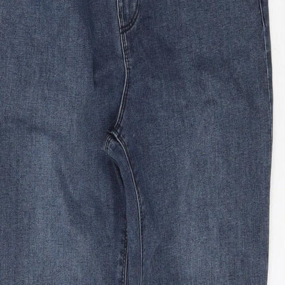 Denim Co. Womens Blue  Denim Skinny Jeans Size 14 L28 in