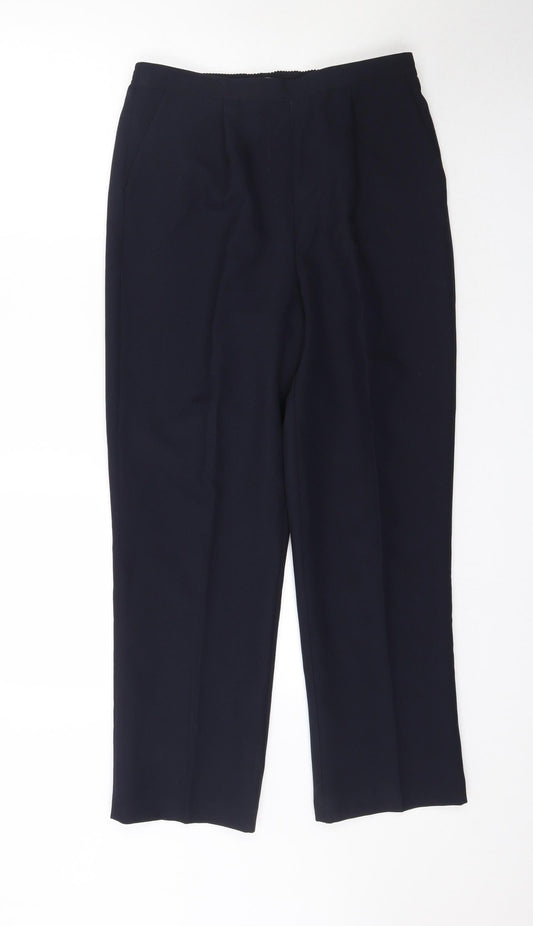 Bonmarché Womens Blue   Trousers  Size 12 L28 in