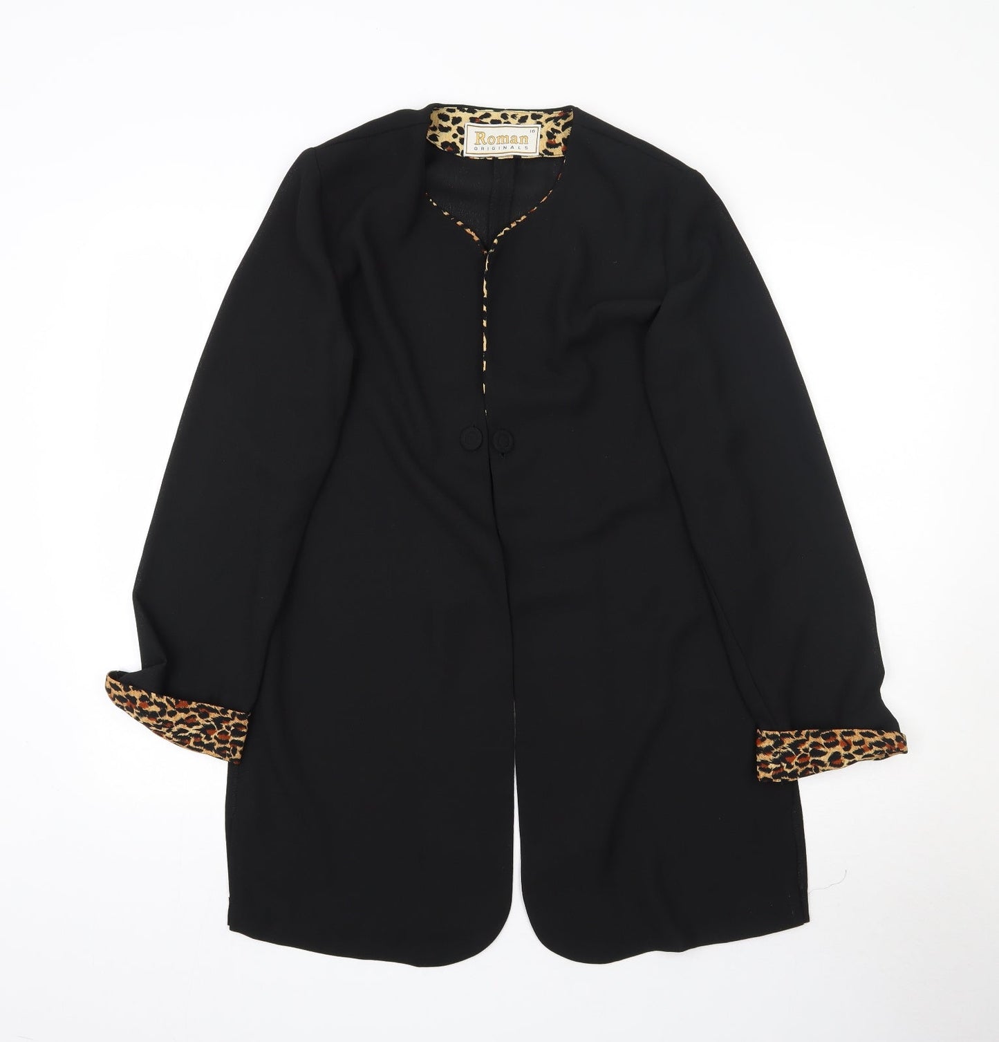 Womens UK Size 10 Roman Black Jacket