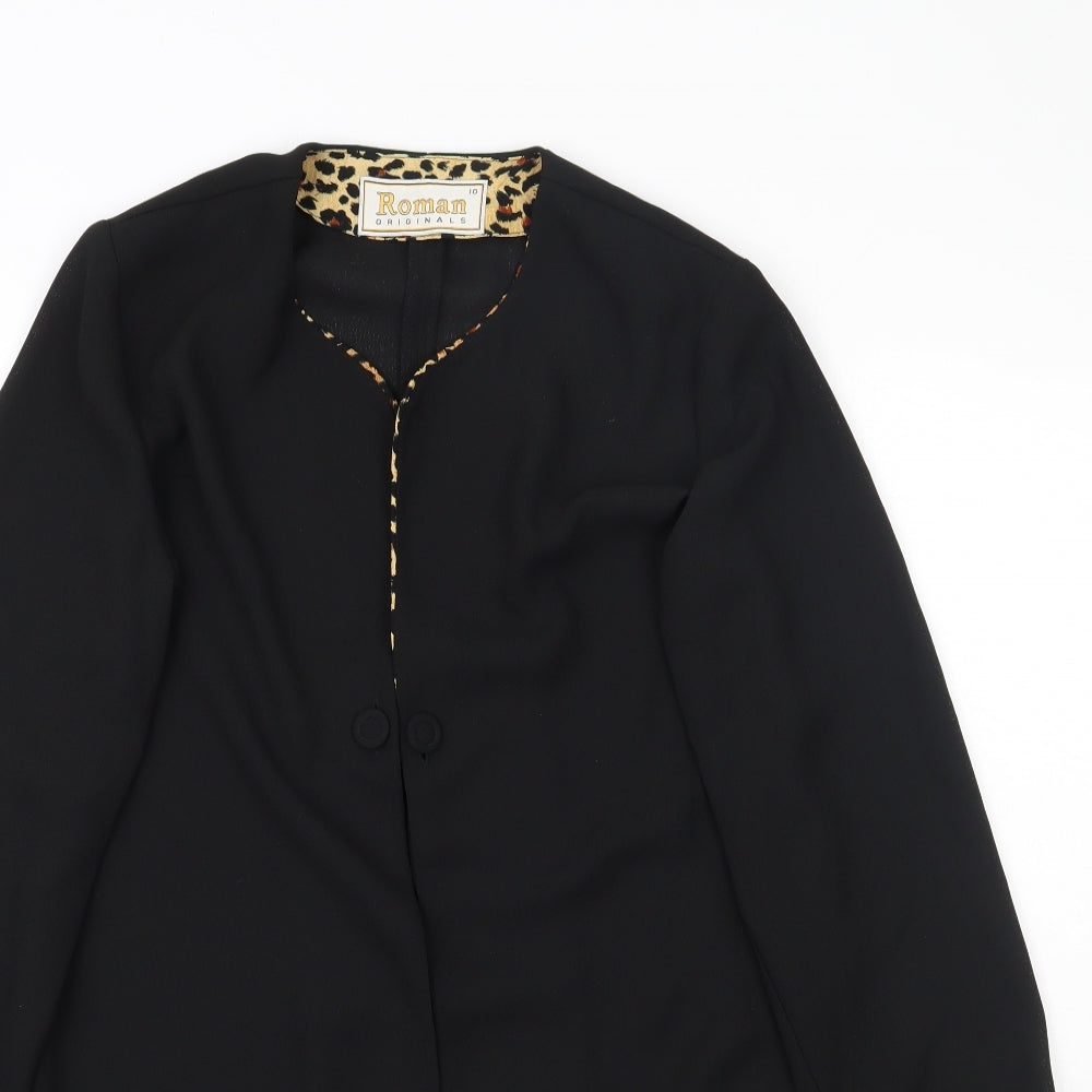 Womens UK Size 10 Roman Black Jacket