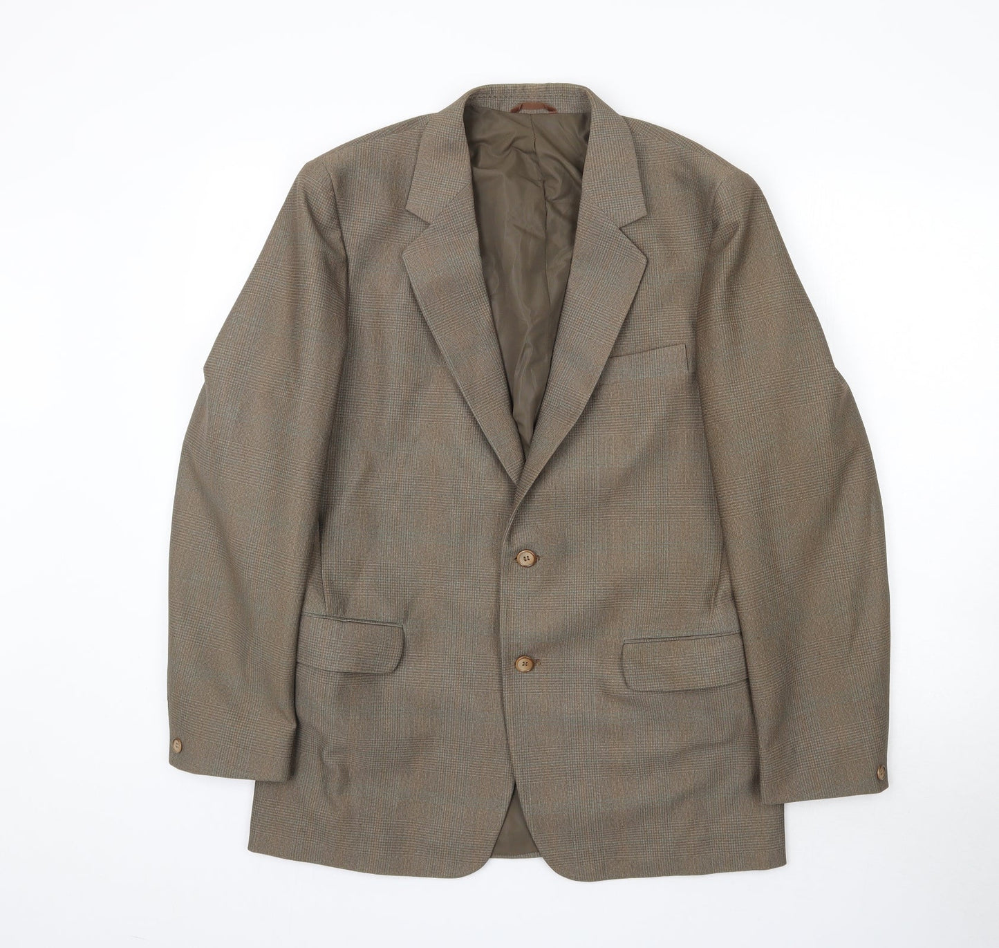 Mens UK Size 40 Terylene Brown Jacket